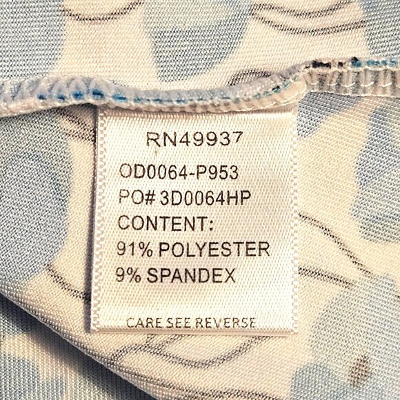 Tails Women’s Blue Floral Sleeveless Top XL – Resortcore, Clean Girl, Summer Bri - Picture 6 of 10